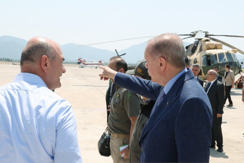 Cumhurbaşkanı Erdoğan, Bakanlardan yerinde bilgi aldı