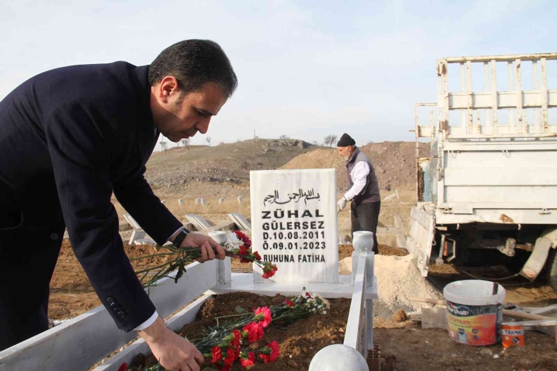 Aile ve Sosyal Hizmetler Bakanlığı, Elazığ’da kimsesizler mezarlığına gömülen engelli kızın mezar taşını yaptırdı
