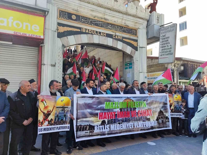 Bitlis’teki STK’lardan Filistin için birlik çağrısı
