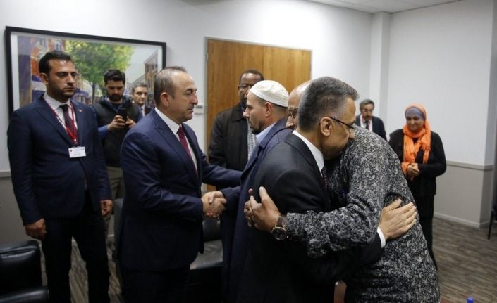 Okay ve Çavuşoğlu, Yeni Zelanda İslam Dernekleri Federasyonu üyeleriyle görüştü
