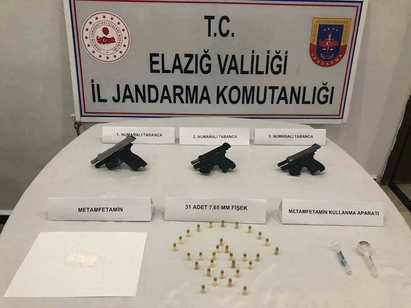 Elazığ’da ruhsatsız silah ve uyuşturucu operasyonu: 2 gözaltı
