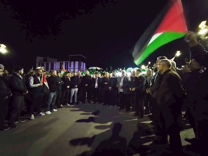Bingöl’deki STK’lar, İsrail’in saldırılarını protesto etti
