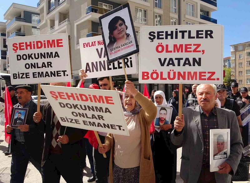 Evlat nöbetindeki anne Nazlı Sancar: “Teröristler yine gerçek yüzünü gösterdi. Gençlerimiz PKK’ya, HDP’ye inanmasınlar