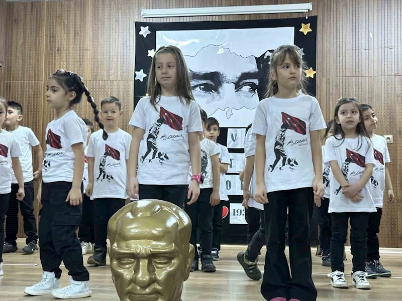 Kültür Kurumu İlkokulu öğrencileri Atatürk’ü andı
