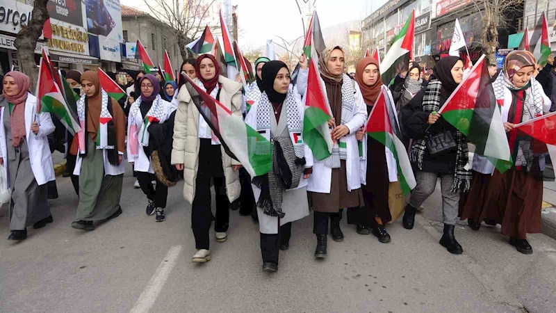Sağlık çalışanlarından Filistin için ’sessiz yürüyüş’
