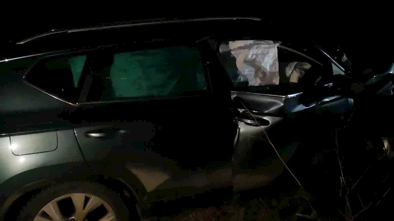 Erzurum’da otomobiller kafa kafaya çarpıştı: 2 yaralı
