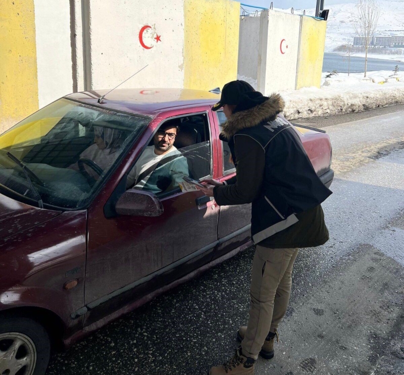 Bitlis’teki sürücülere “UYUMA” uygulaması anlatıldı
