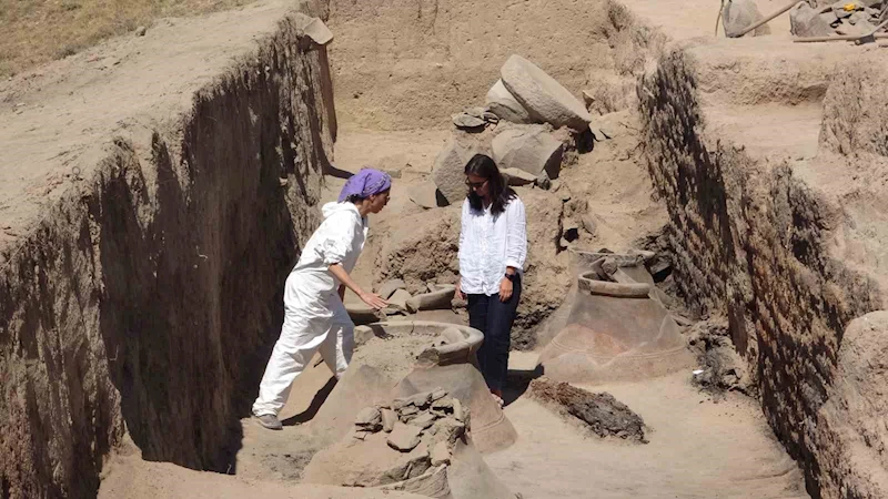 Garibin Tepe’deki kazılarda 2 bin 700 yıllık pithoslar bulundu
