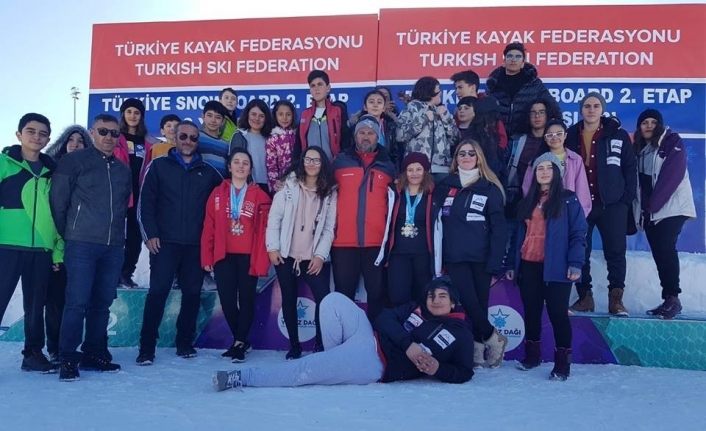 Sivas Snowboard Yarışlarından 8 Madalya