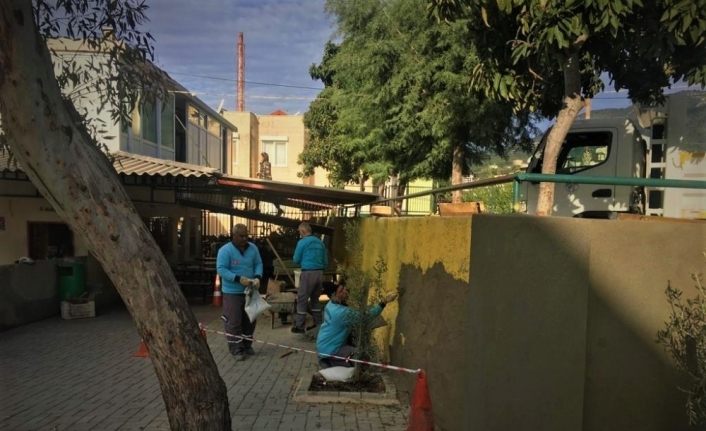 Oba İlkokulu’nun çevre duvarı yenileniyor