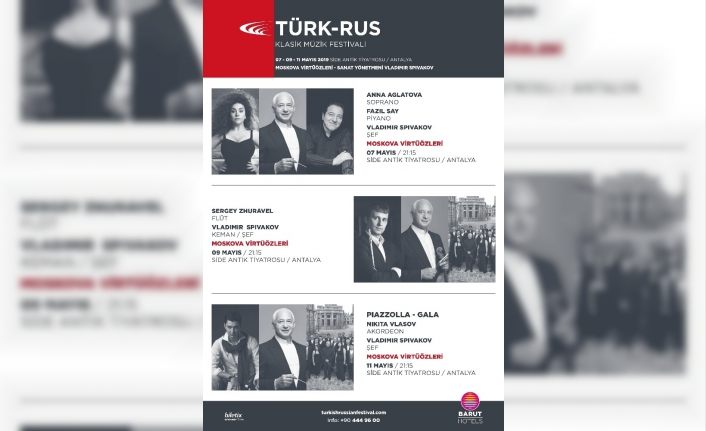 Türk Rus Klasik Müzik Festivali, Antalya Side Antik Tiyatrosu’nda başlıyor