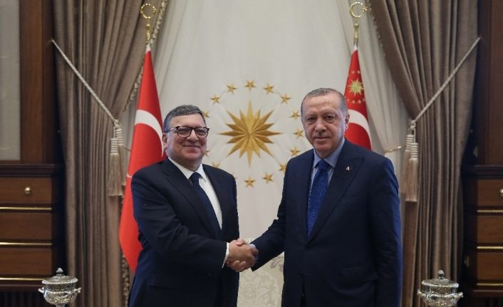 Cumhurbaşkanı Erdoğan, Jose Manuel Barroso’yu kabul etti
