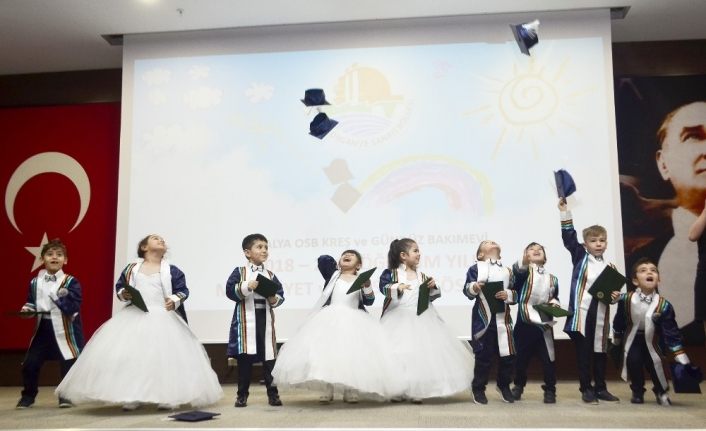 Antalya OSB Gündüz Bakım Evinde mezuniyet sevinci