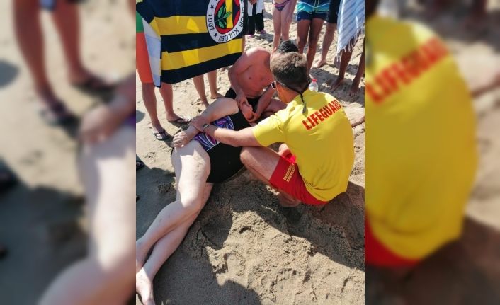 76 yaşındaki kadın plajda boğuldu