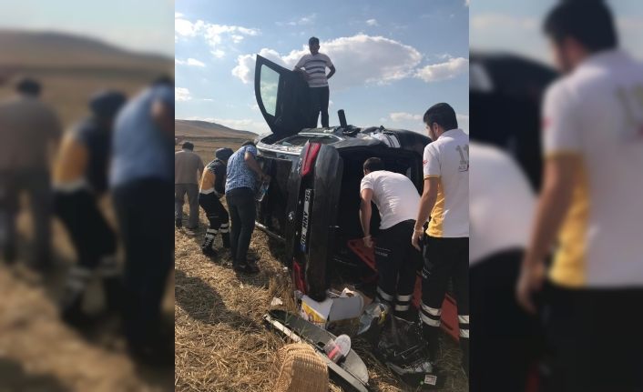 Kırıkkale’de otomobil takla attı: 2 yaralı