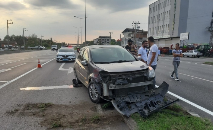 Samsun’da trafik kazası: 2 yaralı