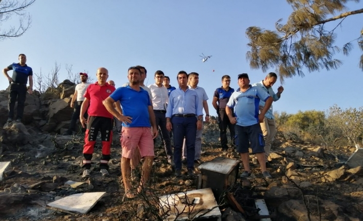 Bodrum’daki yangın 6 saat sonra söndürüldü