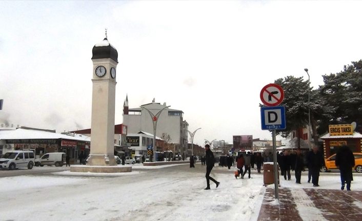 Erciş'te kar yağışı hayat olumsuz etkiledi