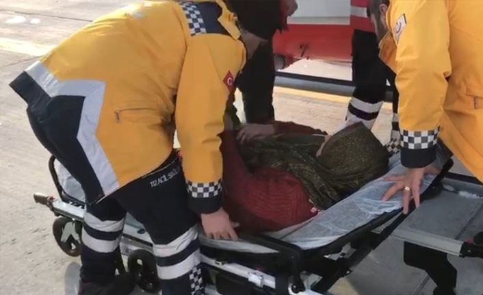 Muş'ta hamile kadının imdadına ambulans helikopter yetişti