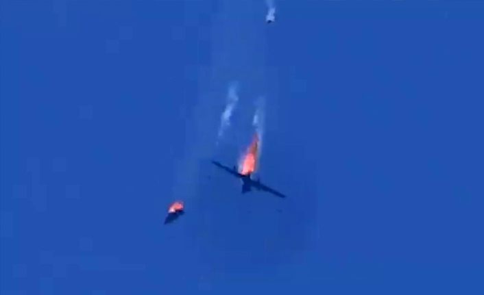 İdlib'de Esed'e ait Rus yapımı savaş uçağı düşürüldü
