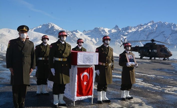 Hakkari'de şehit Özbent için tören düzenlendi
