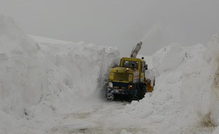 Kardan tüneller oluştu! Muş'ta 6 metre karla mücadele