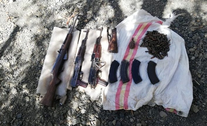 Van'da terör örgütü PKK'ya ait silah ve mühimmat ele geçirildi
