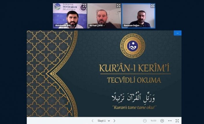 Sakarya’da Osmanlı Türkçesi ve Kur’an-ı Kerim’i online öğrendiler