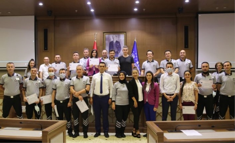 Bursa Büyükşehir personeline işaret dili sertifikası