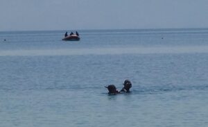 Serinlemek için arkadaşları ile Van Gölü’ne giren Ahmet Hilmi Hanalp