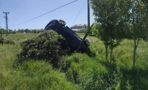 Kocapınar yolu Ekiciler mevkinde meydana geldi. Süphan Demir’in yönetimindeki 65