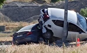 Kaza, dün akşam saat 16.20 sıralarında Van-Erciş kara yolunda Tuşba