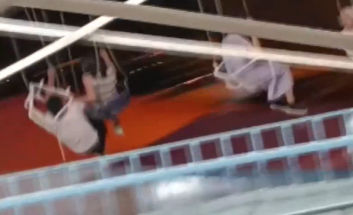 Edremit ilçesinde korku dolu anlar yaşandı… İlçede bulunan lunaparkta facianın