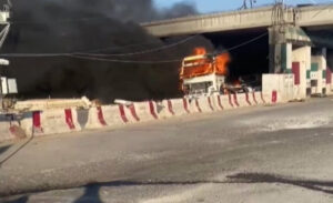 Suriye’nin Azez ilçesinde bulunan Şat Kontrol Noktası’nda bomba yüklü araçla