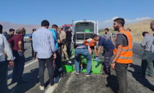Van-Erciş karayolunun 60’ıncı kilometresinde meydana gelen trafik kazasında, iki kişi