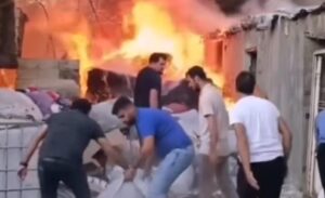 Yangın, Tuşba ilçesine bağlı Seyrantepe Mahallesi Müştehir Sokaktan ikamet eden