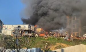 Üsküdar Burhaniye Mahallesi Köroğlu Sokak’ta, saat 16.30 sıralarında bir şantiyede