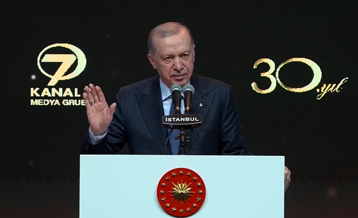 Cumhurbaşkanı Recep Erdoğan, Haliç Kongre Merkezi’nde, Kanal 7’nin 30. yıl