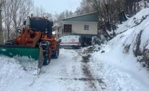 Van’da etkili olan yoğun kar yağışı, kırsal bölgelerde hayatı olumsuz