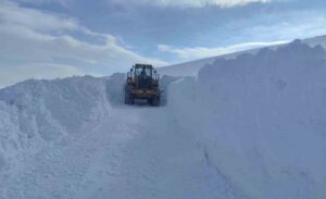 Van’da etkili olan yoğun kar yağışı, günlük yaşamı olumsuz etkiledi.