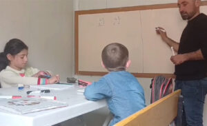 Daldere Mahallesi’ne bağlı Doruklu mezrasında iki yıldır tek başına eğitim