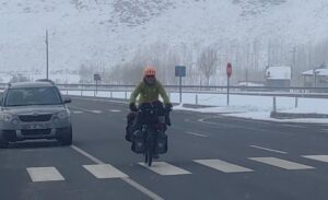 Fransız bisikletçi David Meignan, 6 ay önce başladığı bisiklet turunda