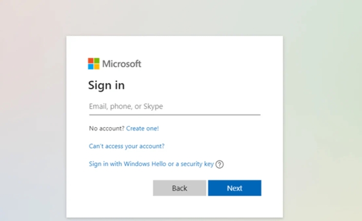 Microsoft, Outlook, Windows, Xbox ve Microsoft 365 gibi hizmetlere erişen