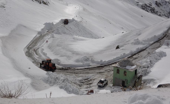 Van-Bahçesaray karayolu, yoğun kar yağışı ve çığ riski nedeniyle Kasım