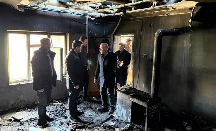 Özalp ilçesine bağlı Hacıali Mahallesi Şeydan Mezrası’nda bir evde çıkan