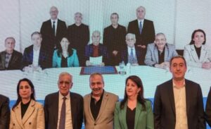 DEM Parti heyetinden Pervin Buldan ve Asrın Hukuk Bürosu avukatlarından