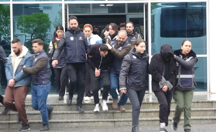 Trabzon merkezli İstanbul, Mersin, Rize, Adana, Ankara, Yozgat, Denizli, Diyarbakır,