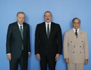 Azerbaycan’da üçlü görüşme! Erdoğan ve Aliyev’den önemli açıklamalar var