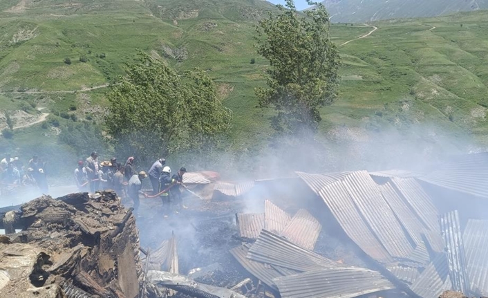 Bahçesaray ilçesinde meydana gelen yangın, büyük bir acıya neden oldu.