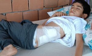 Petrolkent Mahallesi’nde evinin bahçesinde oyun oynayan 8 yaşındaki çocuk, nereden